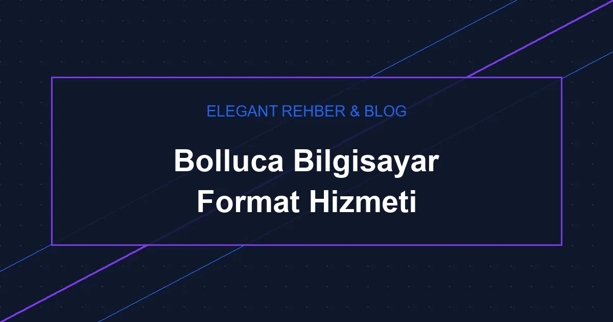 Bolluca Bilgisayar Format Hizmeti